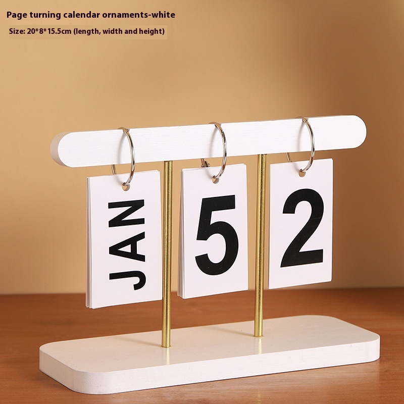 Flip Calendar White