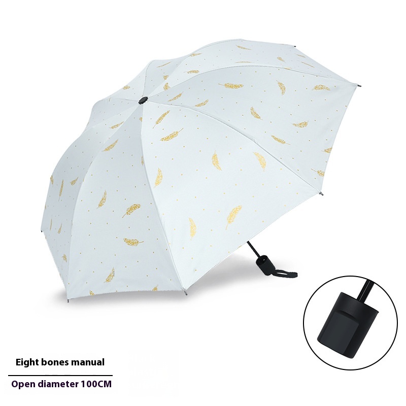 Manual Style White Feather