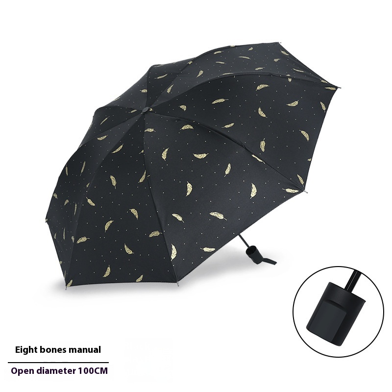 Manual Style Black Feather
