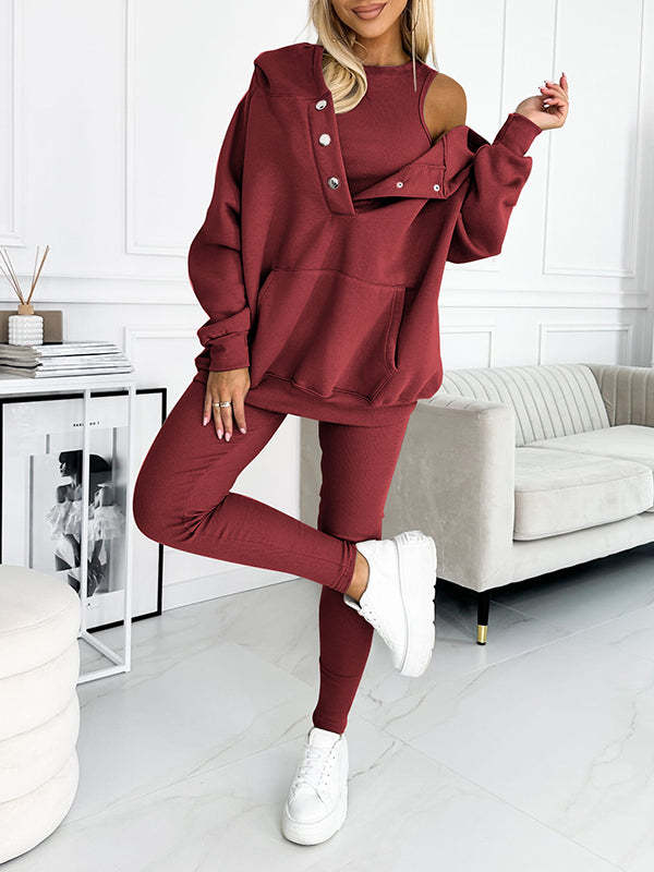 Wine red 3 piece set