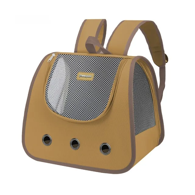 Large Capacity Portable Pet Cat Backpack Khaki - Shop at LoveMi
