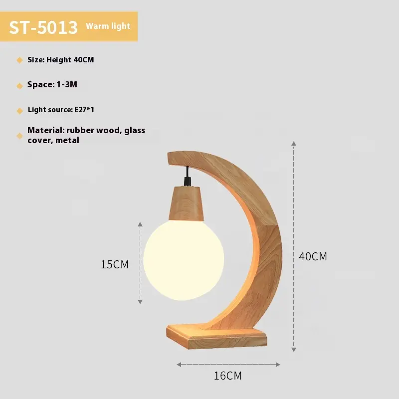 Nordic Creative Original Wooden Led Table Lamp