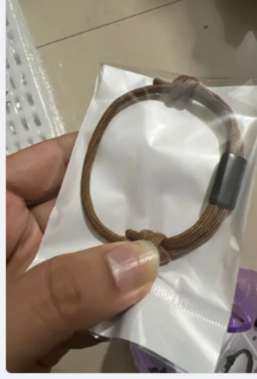 Woven Wristband Bracelet Accessories Support Lettering - Brown