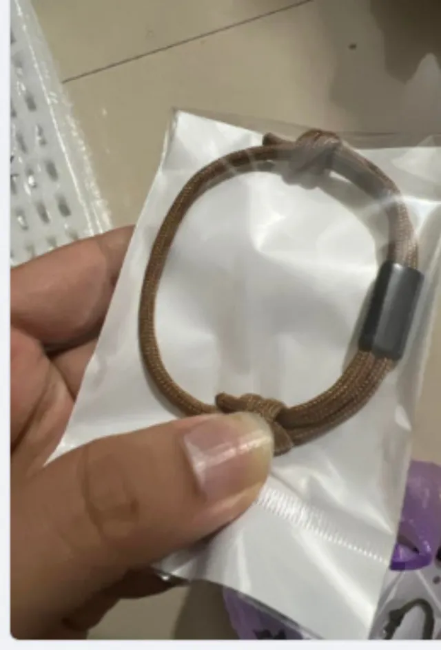 Woven Wristband Bracelet Accessories Support Lettering Brown - Shop at LoveMi
