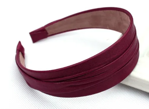 Fold Wide Brim Hair Pressing Hair hoop Headband Wine Red - Shop at LoveMi