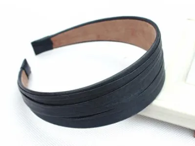Fold Wide Brim Hair Pressing Hair hoop Headband Dark Blue - Shop at LoveMi