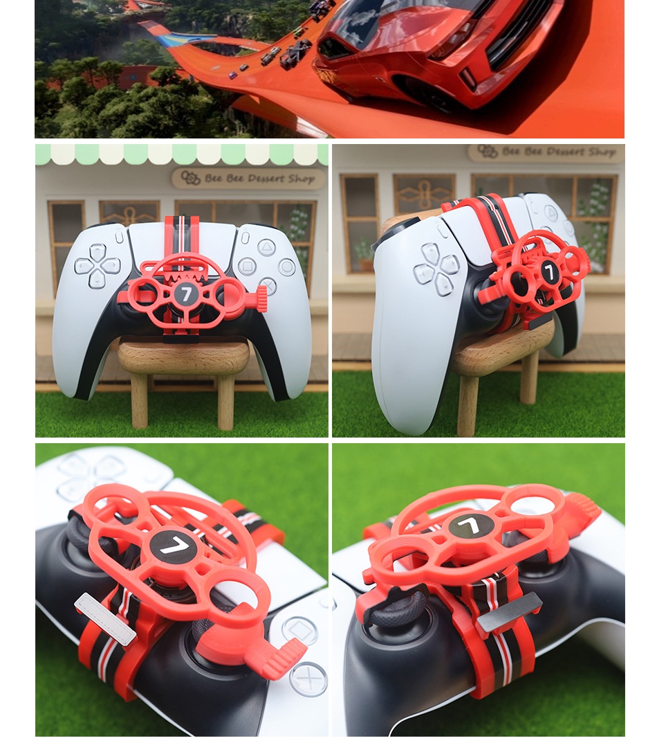 Title 6, PS5 Computer Racing Game Handle Steering Wheel ...