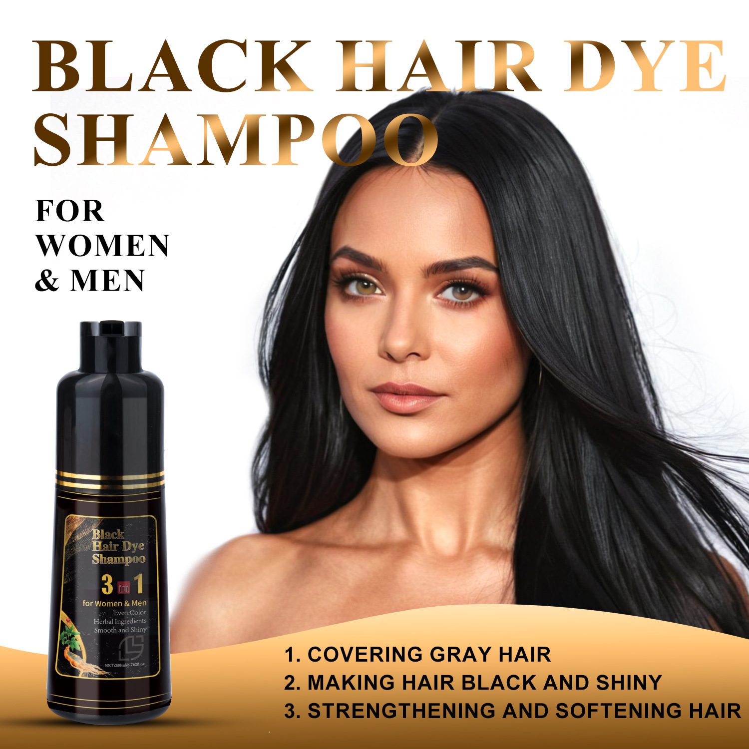 Title 5, Black Ran Haarshampoo 200 ml