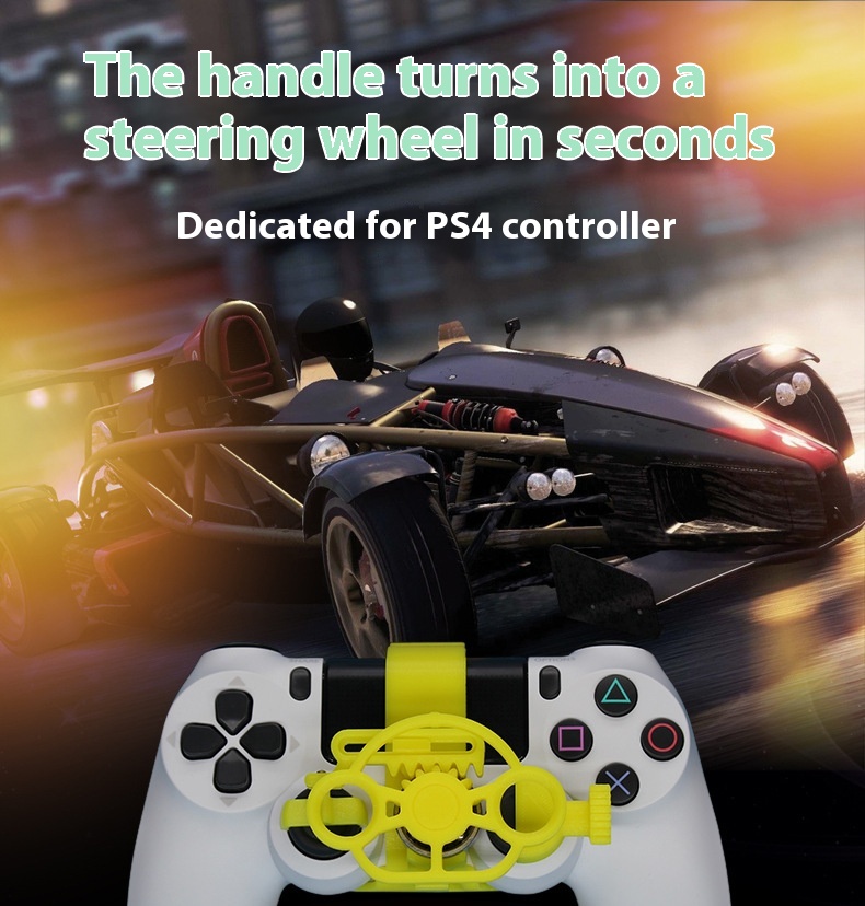 Title 3, Pc Computer Racing Game Handle Steering Wheel