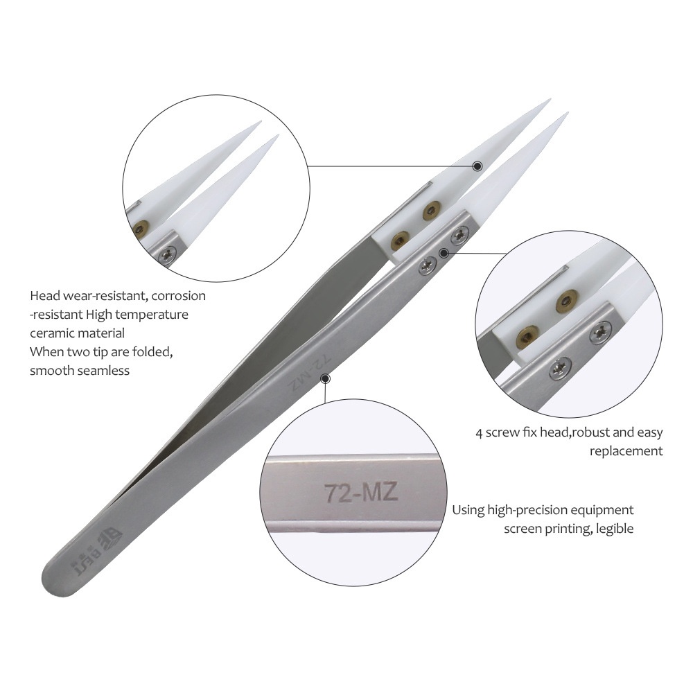 Title 2, Precision Ceramic Tweezers High Temperature Res...