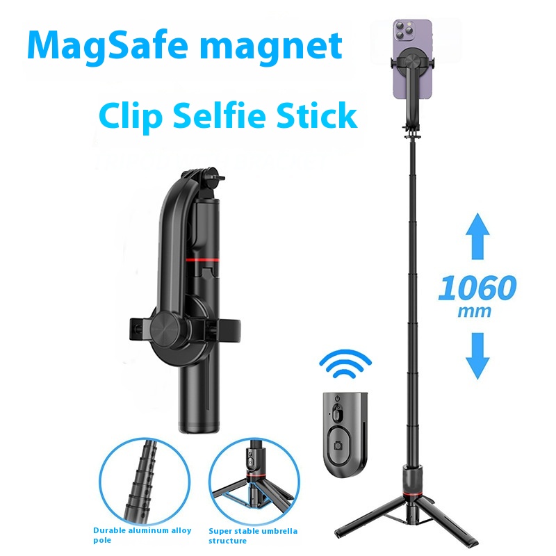 Title 4, Telescopic Bluetooth Tripod Bracket Magnetic Cl...