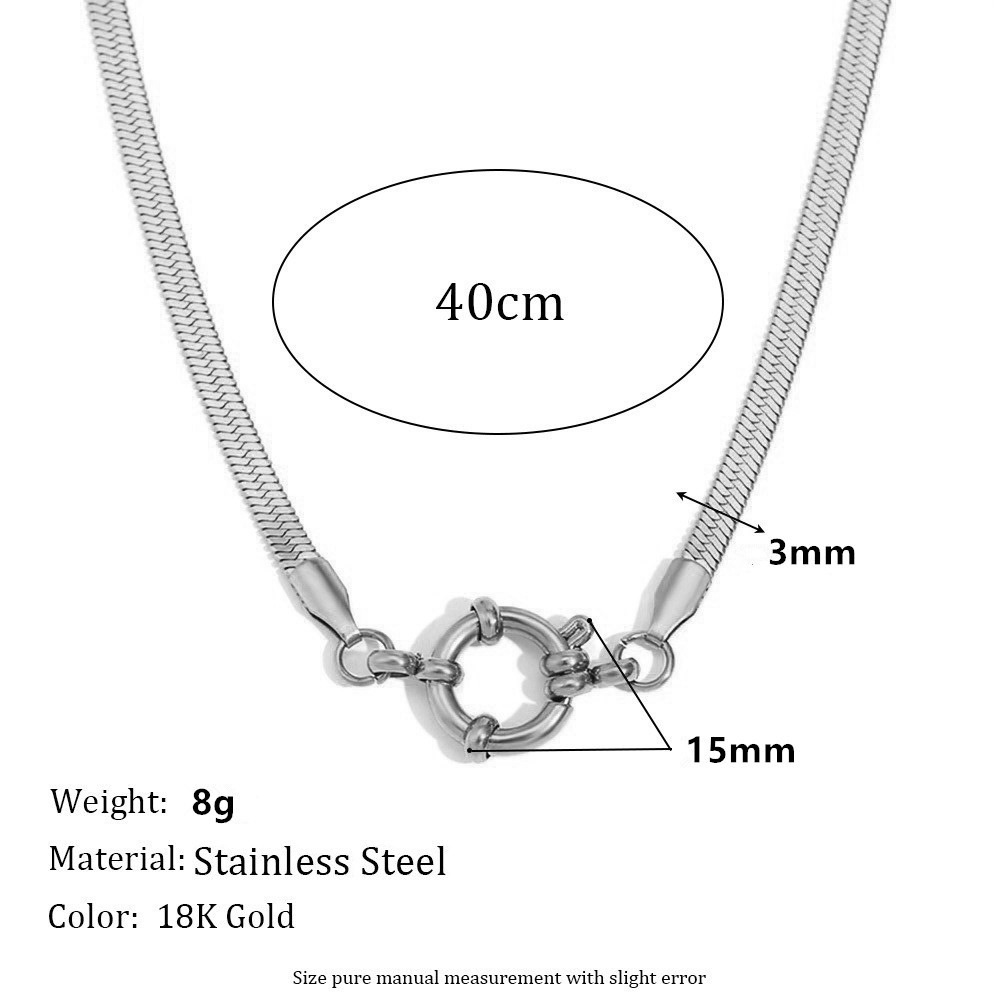 Necklace Blade Chain silvery