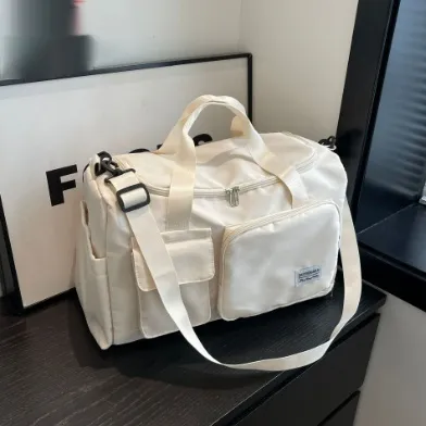 Dry And Wet Separation Large capacity Travel Bag White - Shop at LoveMi