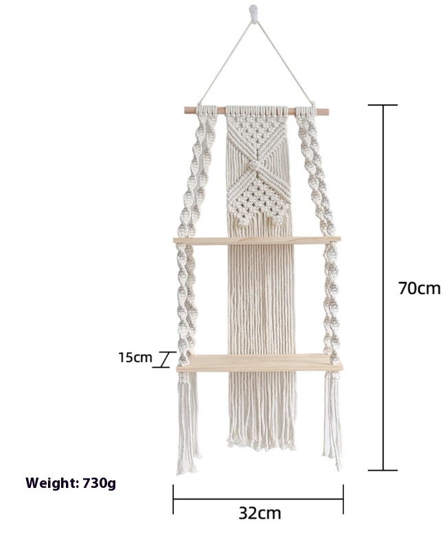 Title 6, Hand-woven Storage Rack Tapestry