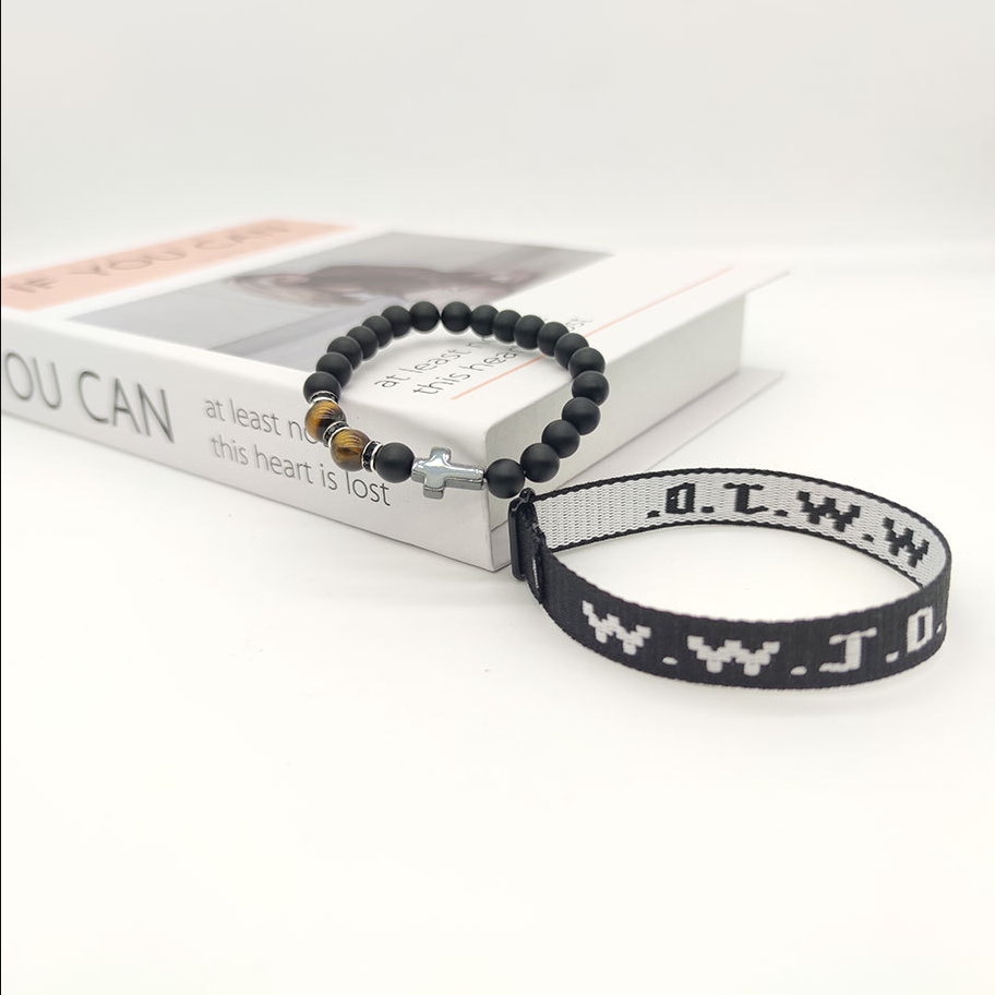 Black jacquardbracelet