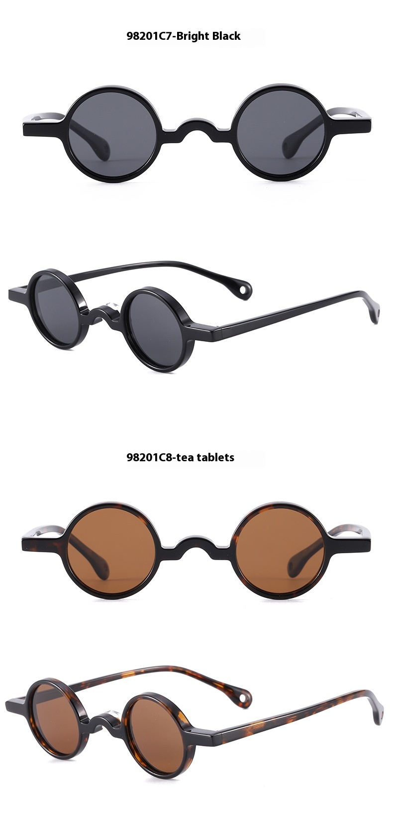 Title 7, Color Paillette Retro Sunglasses Polarized Plat...