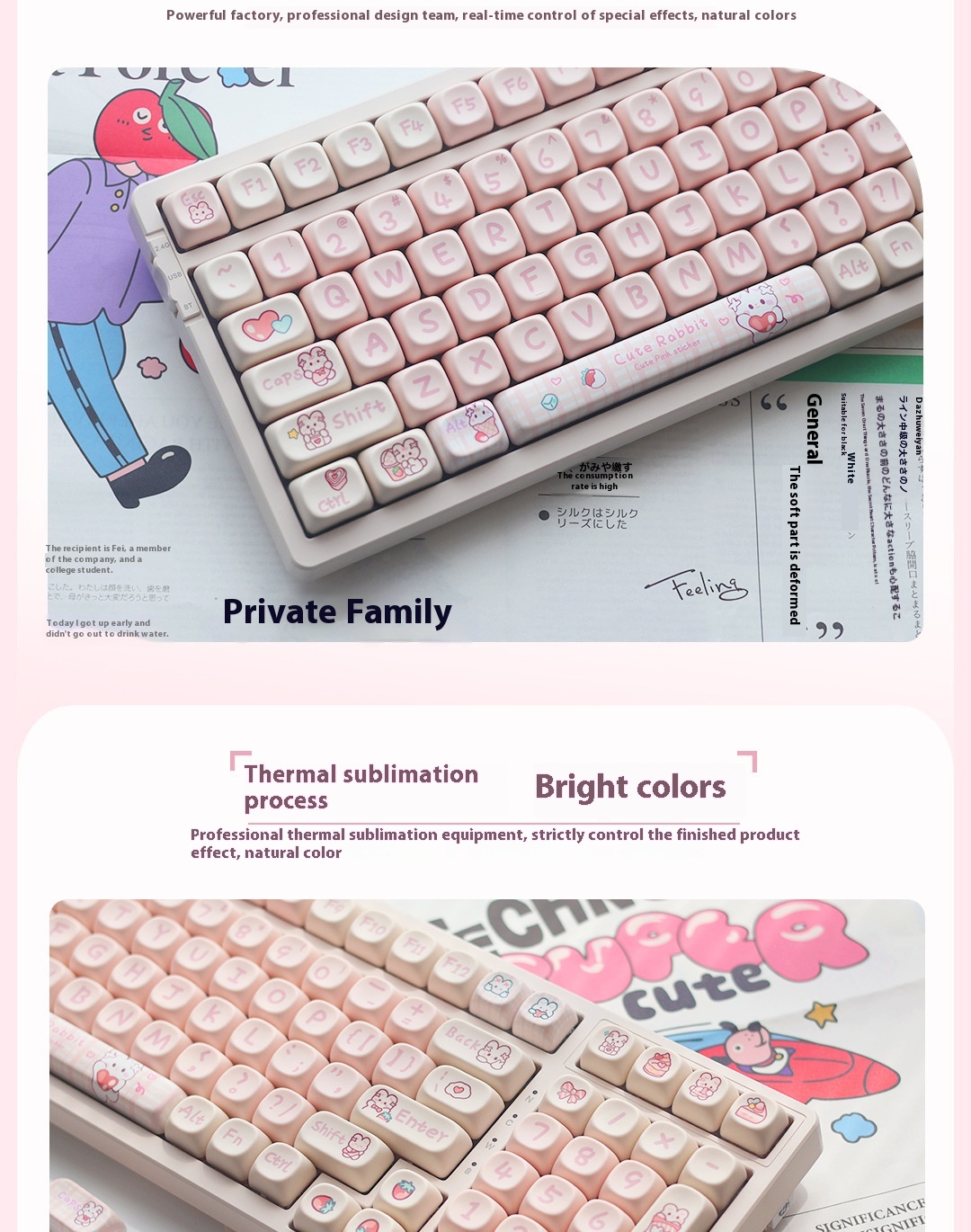 Title 4, Snack Bunny MOA Height PBT Key Cap