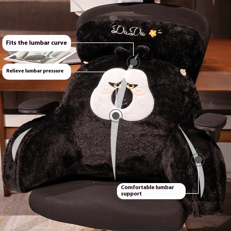 Title 1, Cartoon White Face Monkey Lumbar Support Pillow...