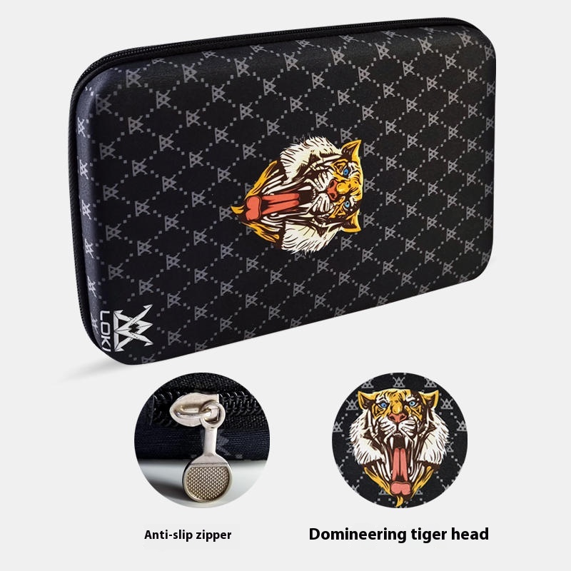 Portable Hard Table Tennis Racket Bag Racket Box Large Capacity Square Backpack