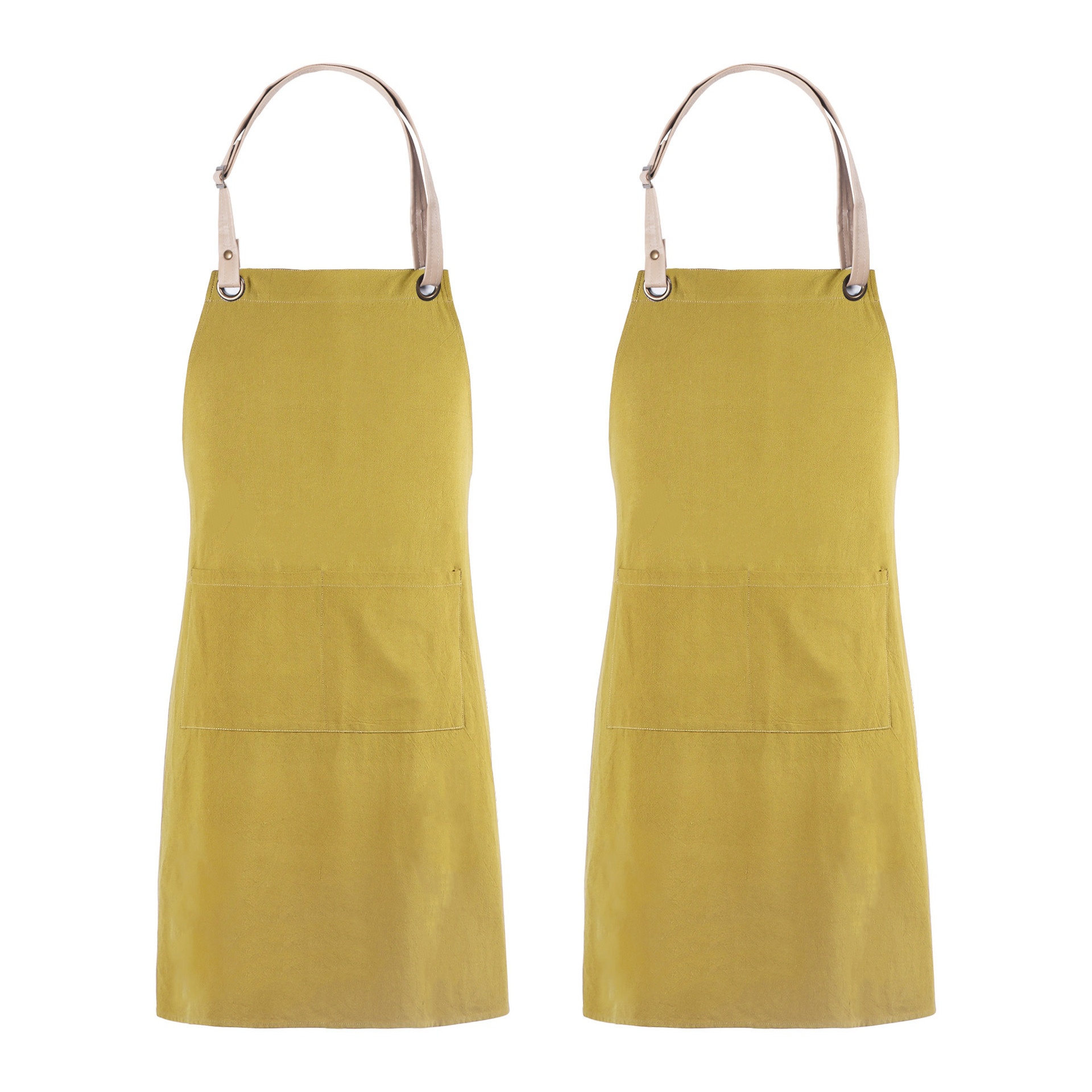 Title 3, Ten Colors Stone Washed Cotton Linen Home Apron