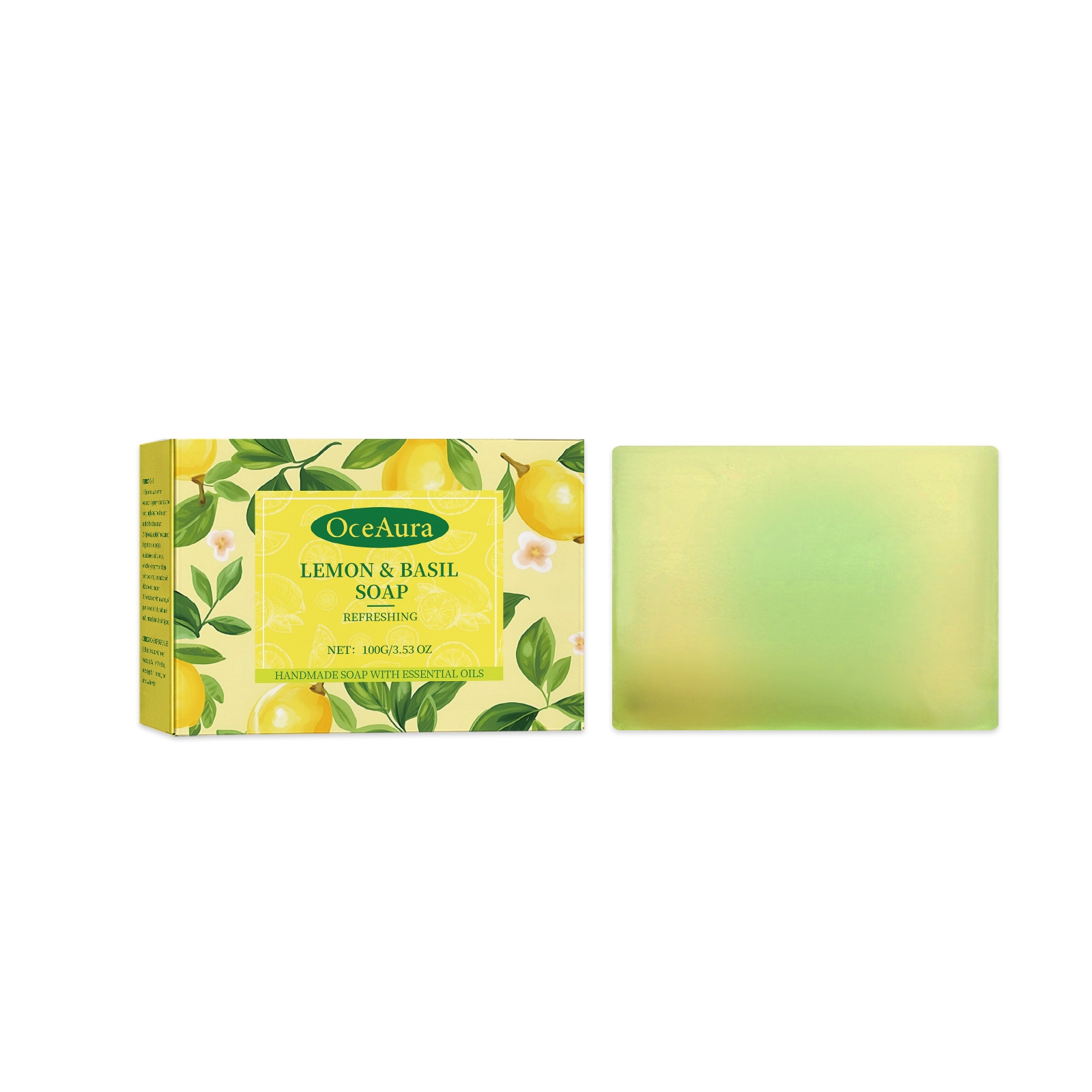 Title 1, Lemon Refreshing Basil Soap, cleanses, and revi...