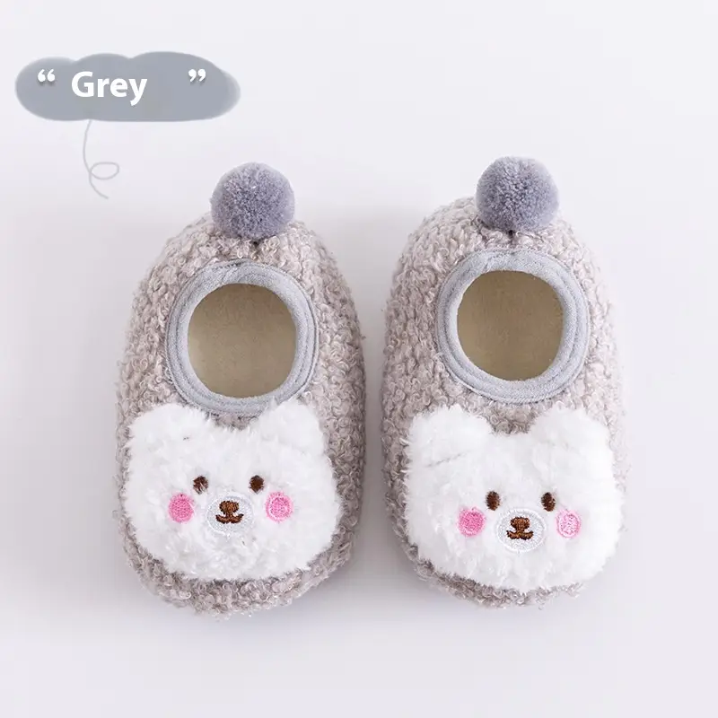 Thickening Fleece-lined Baby Low-top Ankle Non-slip Floor Socks