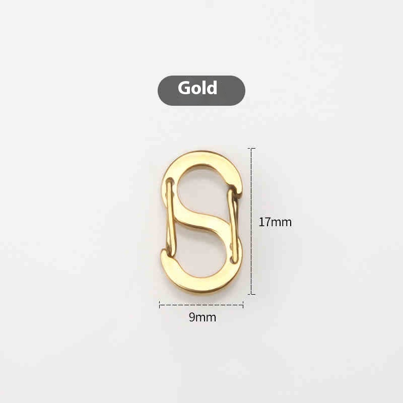 Golden S spring buckle