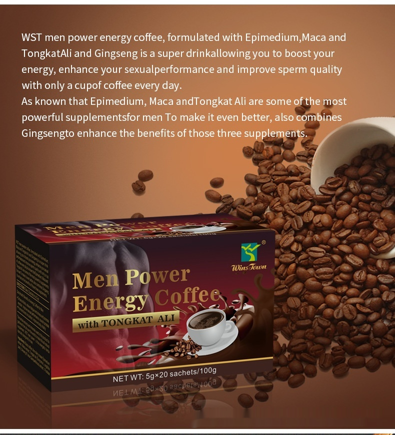 Title 3, African Male Coffee Instant Maca Energy Coffee