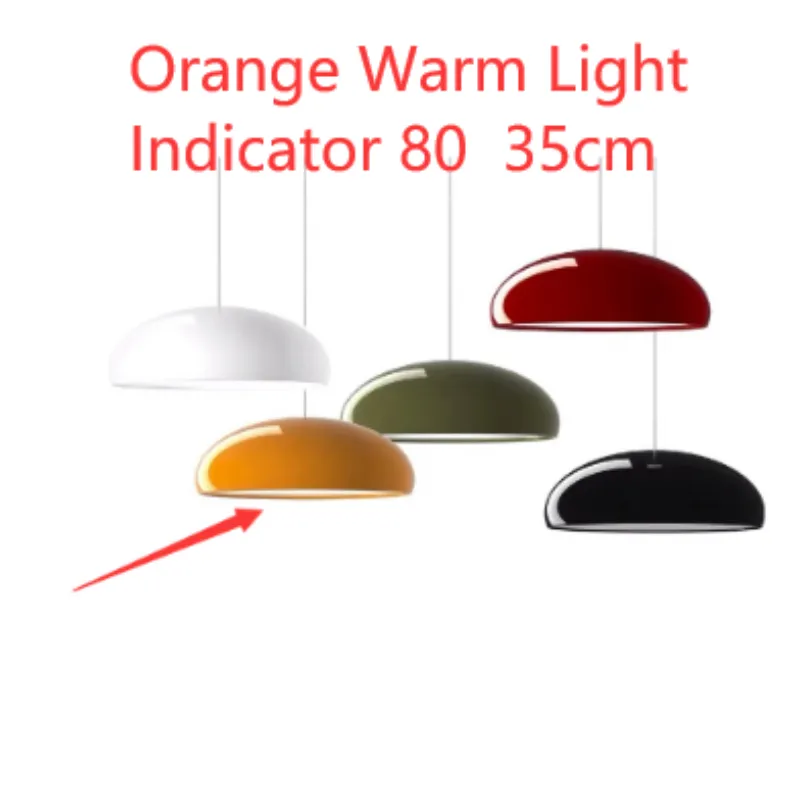 Danish Orange Restaurant Pendant Lamp