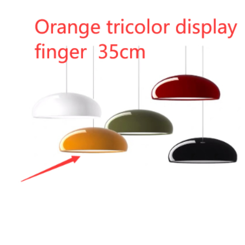 Orange tricolor display finger