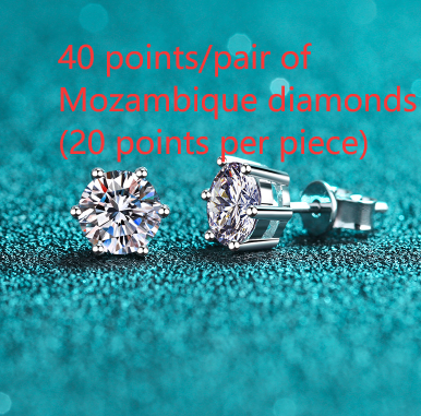 40 Pointspair Moissanite