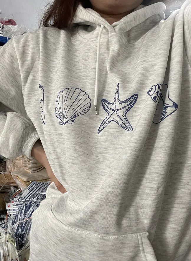 Fashion Fashion Wear Casual Style Drop-shoulder Sweater Printing - Grey