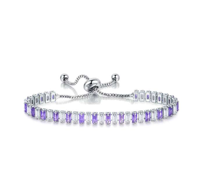 White Purple Diamond