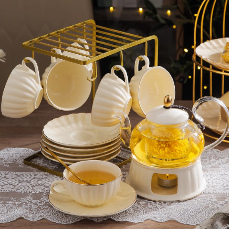 Title 5, Geurige Afternoon Tea Set met Theepot en Kopjes...