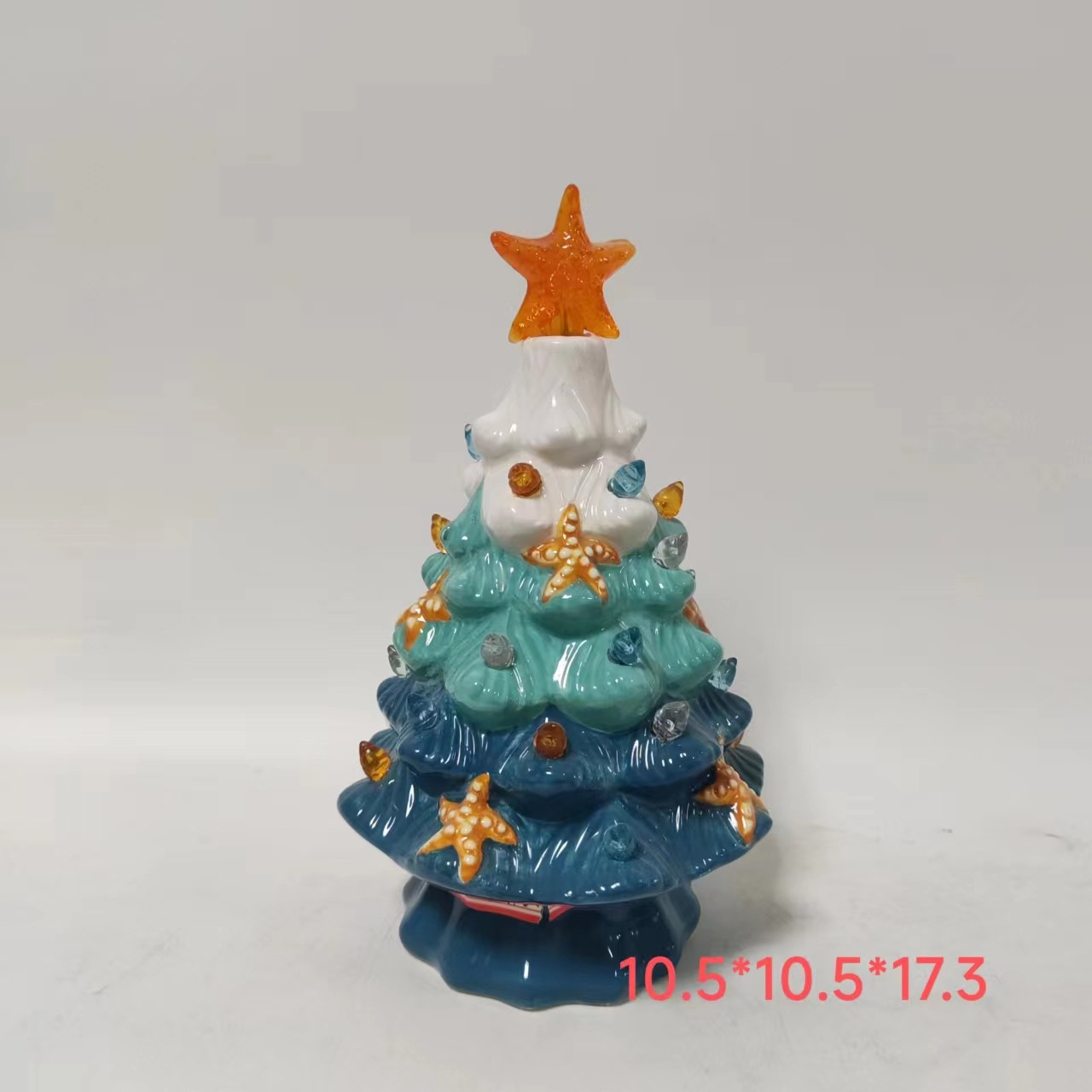 Title 2, Ceramic Starfish Decorative Luminous Tree LED D...