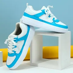 Platform Sneakers Soft Bottom Comfortable Sports - Blue - View 1