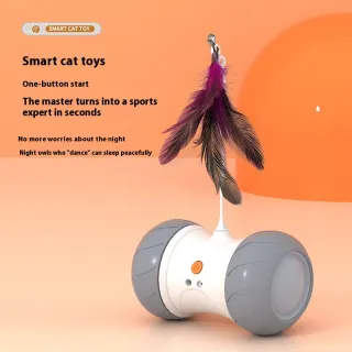 Smart Electric Funny Cat Automatic Roller Tumbler Sounding Tool Pet Supplies