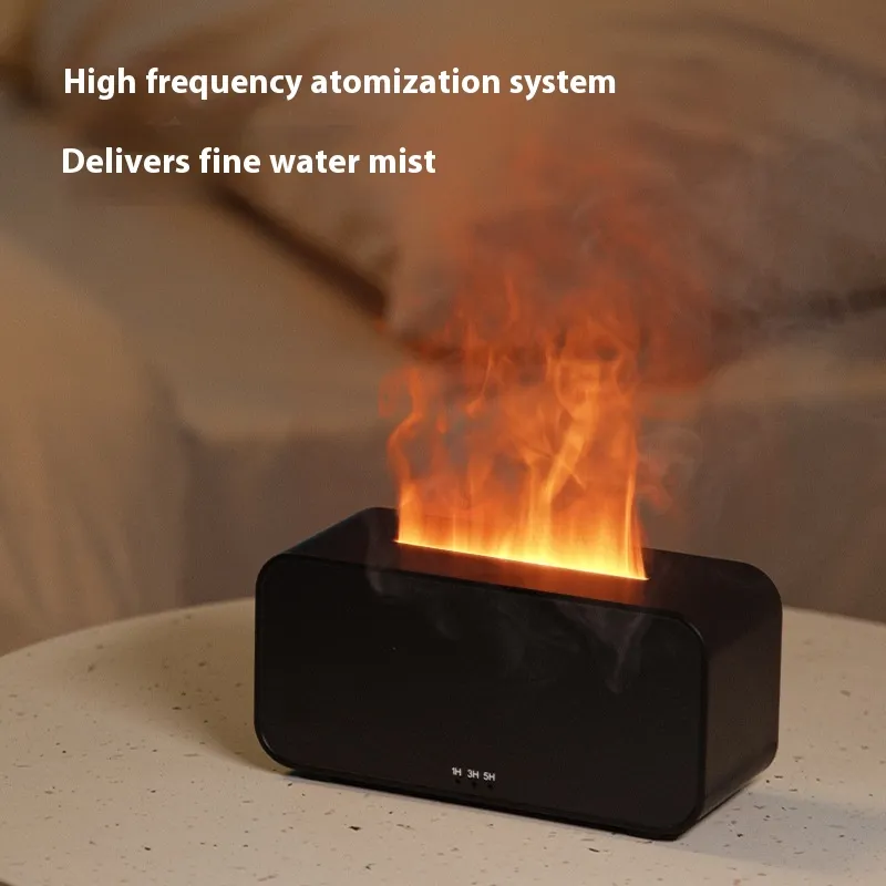 Timing Simulation Aroma Diffuser Usb Household Flame Humidifier Aromatherapy Machine Spray Air Flame Humidifier Diffuser – image 2