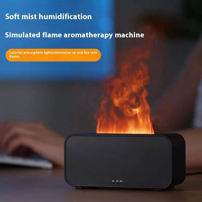 Timing Simulation Aroma Diffuser Usb Household Flame Humidifier Aromatherapy Machine Spray Air Flame Humidifier Diffuser – image 3