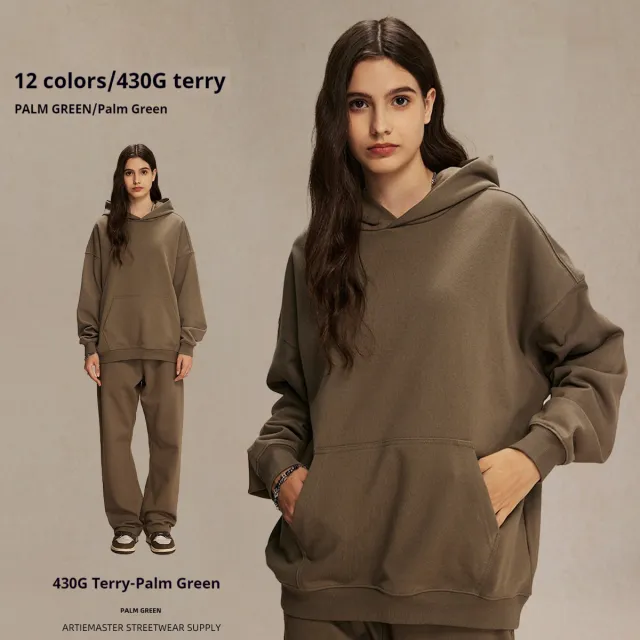Terry Sweater Men's And Women's Hoodies Green - Shop at LoveMi