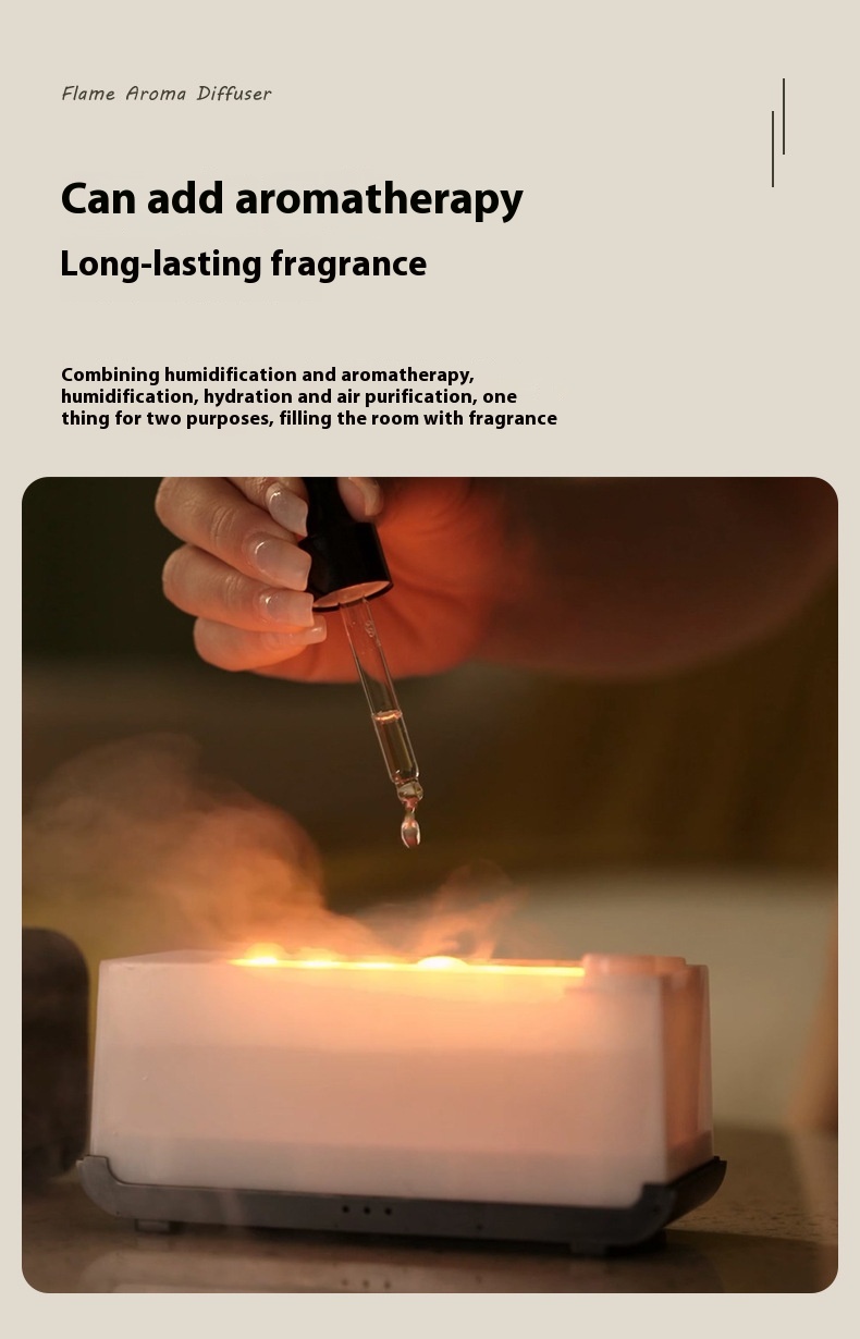 USB Aroma Diffuser Flame Humidifier – Relaxing Air Spray