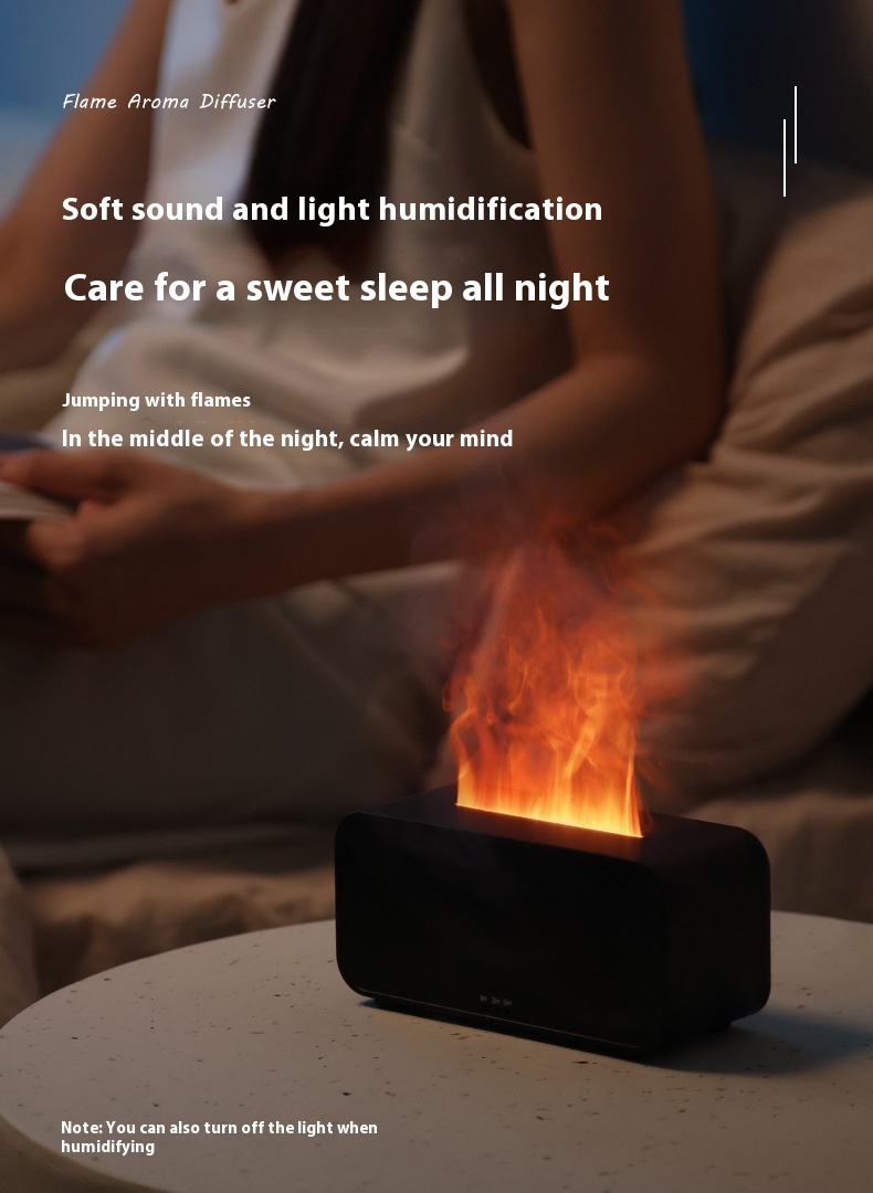 USB Aroma Diffuser Flame Humidifier – Relaxing Air Spray