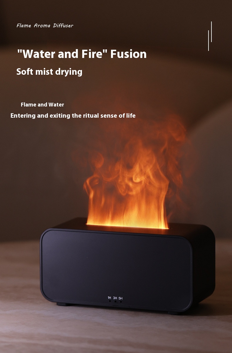 USB Aroma Diffuser Flame Humidifier – Relaxing Air Spray