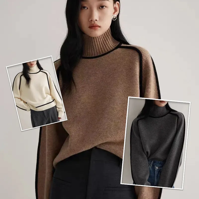 Relaxed Half-Turtleneck Sweater