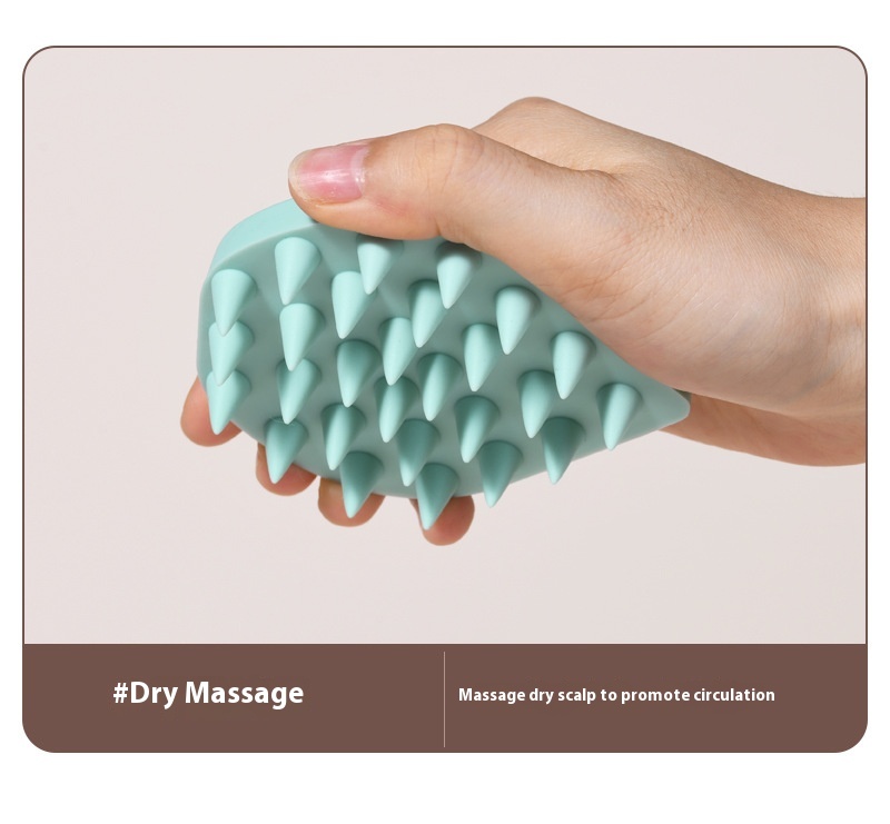 Title 3, Wet and Dry Silicone Massage Shampoo Comb. Gent...