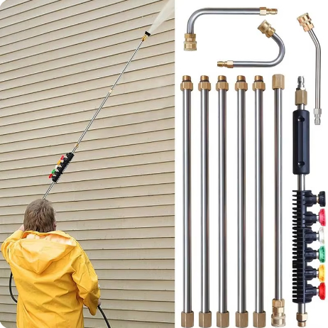 Title 1, High Pressure Washer Stainless Steel Lengthenin...