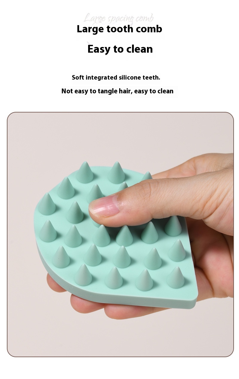 Title 5, Wet And Dry Silicone Massage Shampoo Comb