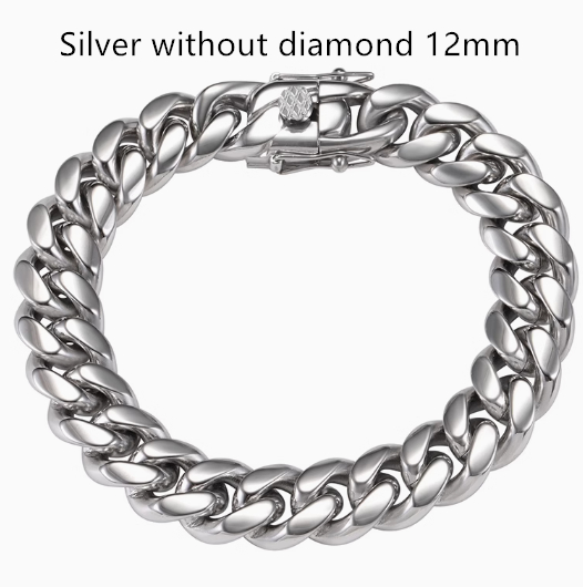 Silver No Diamond Model 12mm