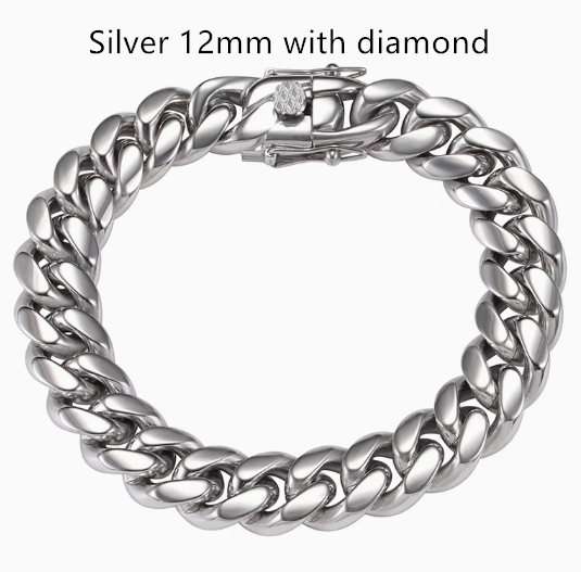 Silver Diamond 12mm