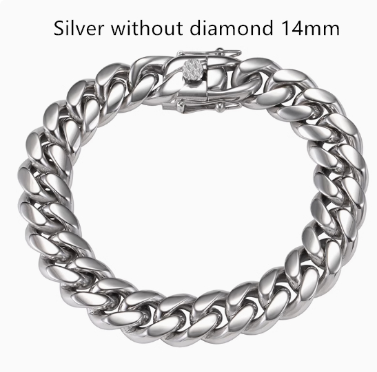 Silver No Diamond Model 14mm